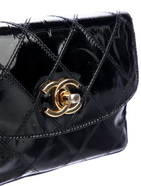 chanel quilted shoulder bag vintage|Chanel vintage quilted waist bag.